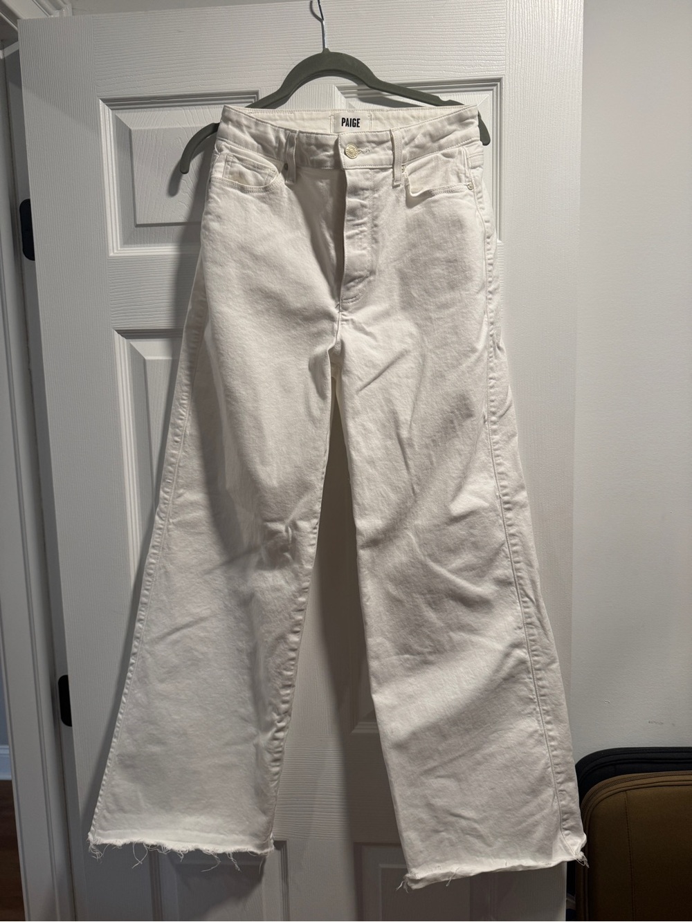Paige 31” Anessa raw hem in tonal ecru - Picture 4 of 8